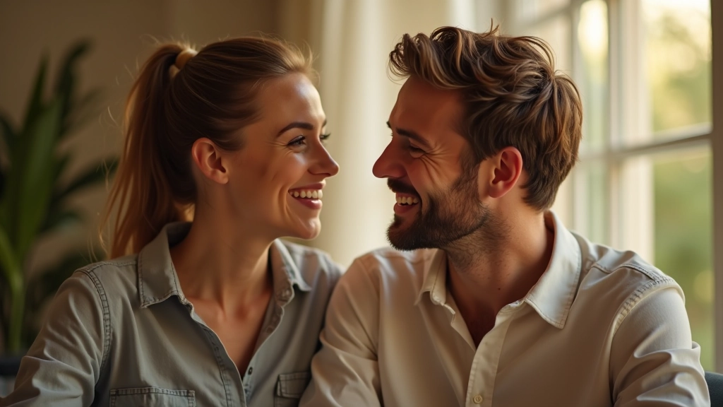 Happy couple smiling