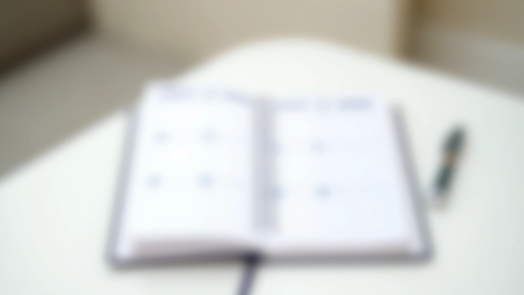 Agenda ou planificateur ouvert avec un stylo, montrant un calendrier avec des réunions planifiées